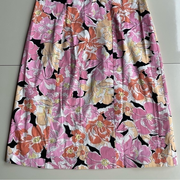 LORI Ann Montreal Pink and Peach Pastel Floral Sheath Dress 5/6 - Picture 4 of 8